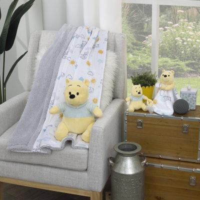 Disney Winnie the Pooh Baby Blanket Yellow